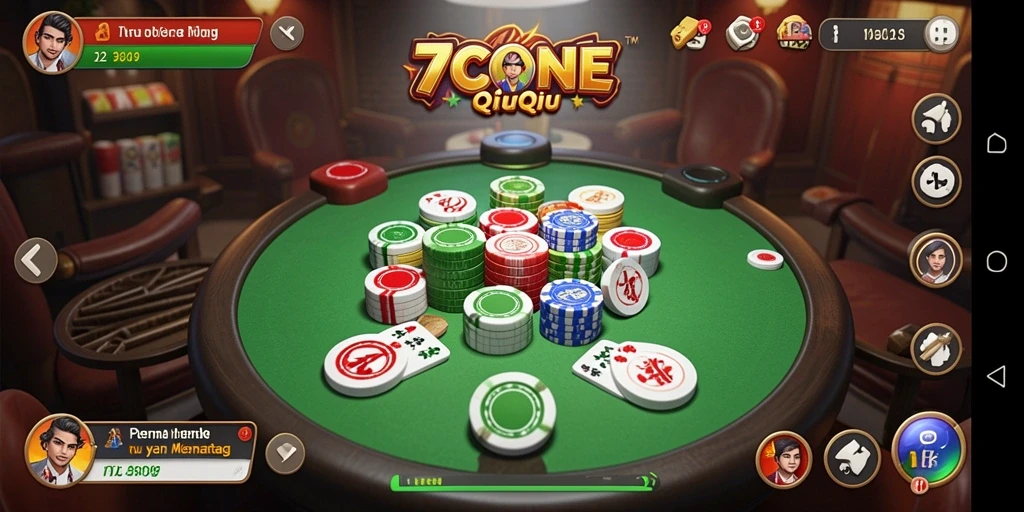 Tampilan gameplay 7CONE yang seru dan menantang.