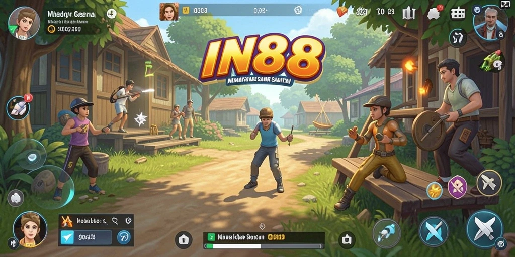 Tangkapan layar gameplay IN88 menunjukkan keseruan bermain yang santai.
