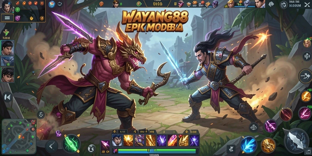 Tampilan gameplay seru dan memukau dari WAYANG88.
