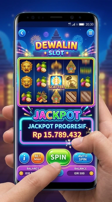 Pengguna sedang mengunduh aplikasi dewalin dengan cepat dan aman.